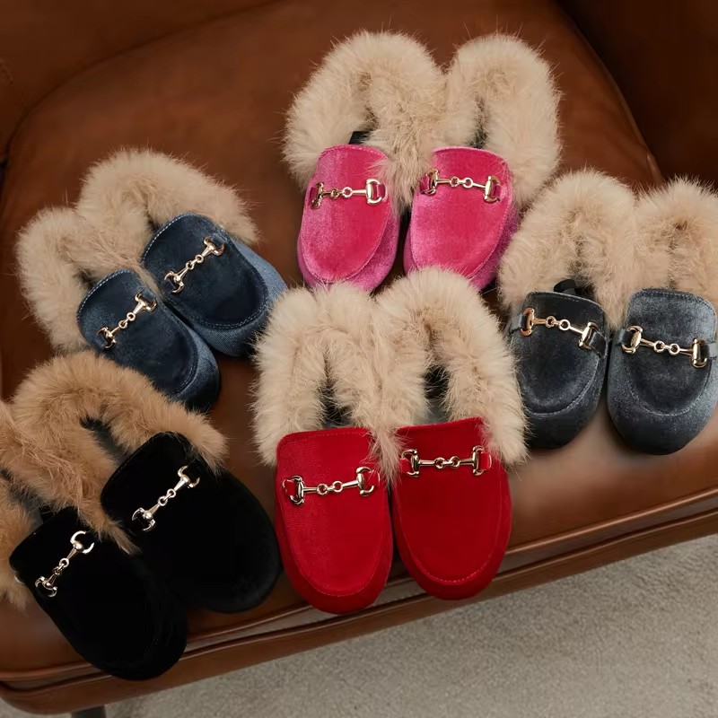 Winter Kids Fur Princess Shoes - Baby Products Brand review and price