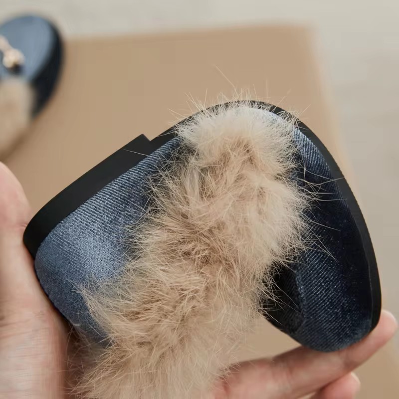 Winter Kids Fur Princess Shoes - Baby Products Brand review and price