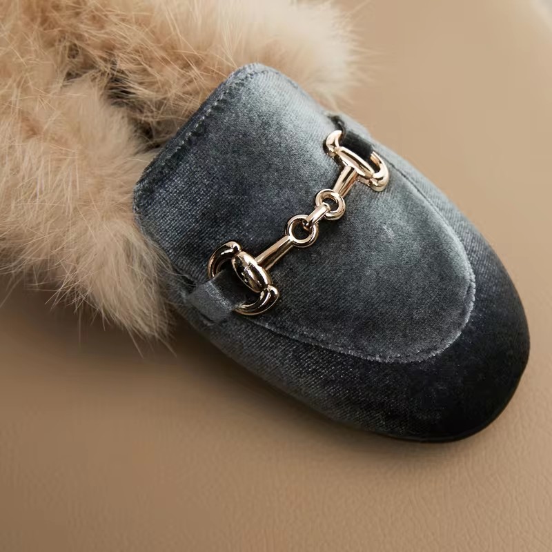 Winter Kids Fur Princess Shoes - Baby Products Brand review and price